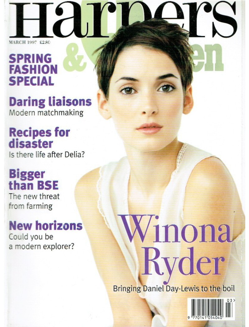 Harpers & Queen Magazine 1997 March 1997 Winona Ryder