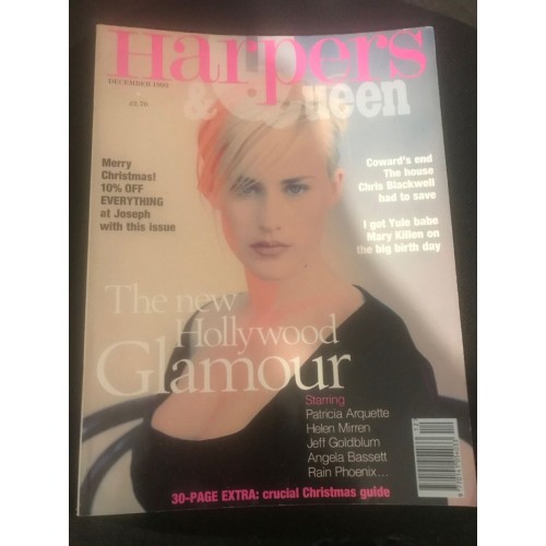 Harpers & Queen Magazine 1993 12/93 Patricia Arquette