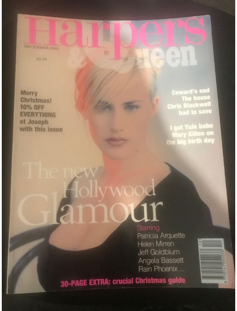 Harpers & Queen Magazine 1993 12/93 Patricia Arquette