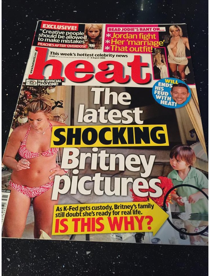 Heat Magazine - 2008 2nd August 2008 Britney Spears Will Young Peaches Geldof Jodie Marsh