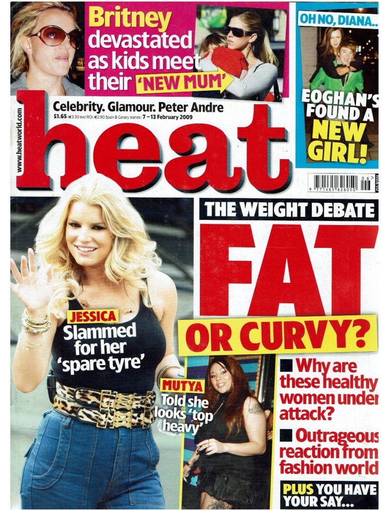 Heat Magazine - 2009 7th February 2009 Jessica Simpson Coleen Rooney Tom Cruise Cristiano Ronaldo