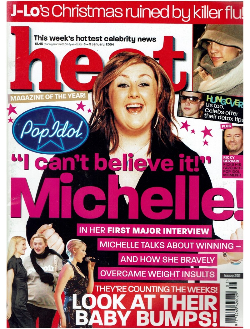 Heat Magazine - 2004 3rd January 2004 Matt Damon Eastenders Richard Madeley Judy Finnegan Nigel Harman Girls Aloud