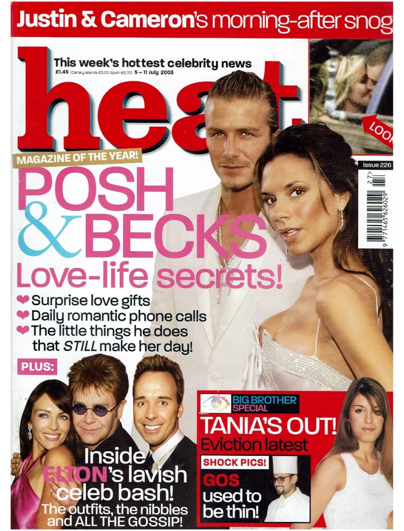 Heat Magazine - 2003 5th July 2003 Britney Victoria Beckham David Renee Zellweger