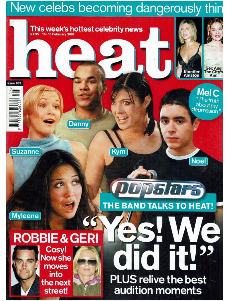 Heat Magazine - 2001 10th February 2001 Hearsay Sara Cox Sex and the City Melanie C Darius Danesh