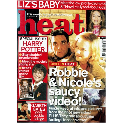 Heat Magazine - 2001 17th November 2001 Cilla Black Harry Potter Daniel Radcliffe Rachel Stevens
