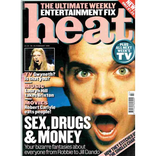 Heat Magazine - 1999 20th February 1999 Aiden Gillen Charlie Hunnam Jarvis Cocker Melvyn Hayes