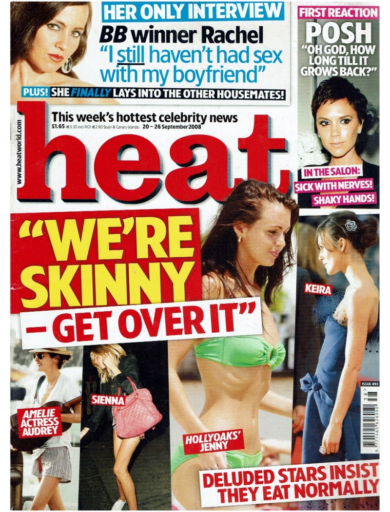 Heat Magazine - 2008 20th September 2008 Tom Hardy Tara Palmer Tomkinson Rachel Stevens