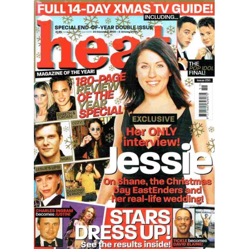 Heat Magazine - 2003 20th December 2003 Ricky Gervais Jessie Wallace Shane Richie Kate Ford Avid Merrion