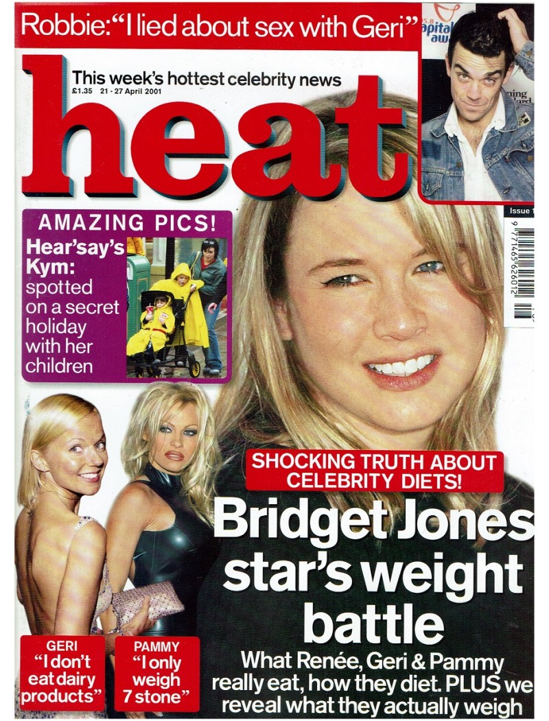 Heat Magazine - 2001 21st April 2001 Kym Marsh Christina Aguilera Ulrika Jonsson Graham Norton