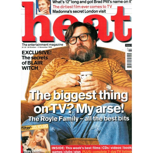 Heat Magazine - 1999 28th October 1999 Blair Witch Boy George Ricky Tomlinson Vonda Shepard