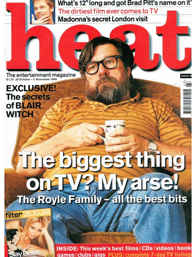 Heat Magazine - 1999 28th October 1999 Blair Witch Boy George Ricky Tomlinson Vonda Shepard Heat Magazine - 1999 28th October 1999 Blair Witch Boy George Ricky Tomlinson Vonda Shepard
