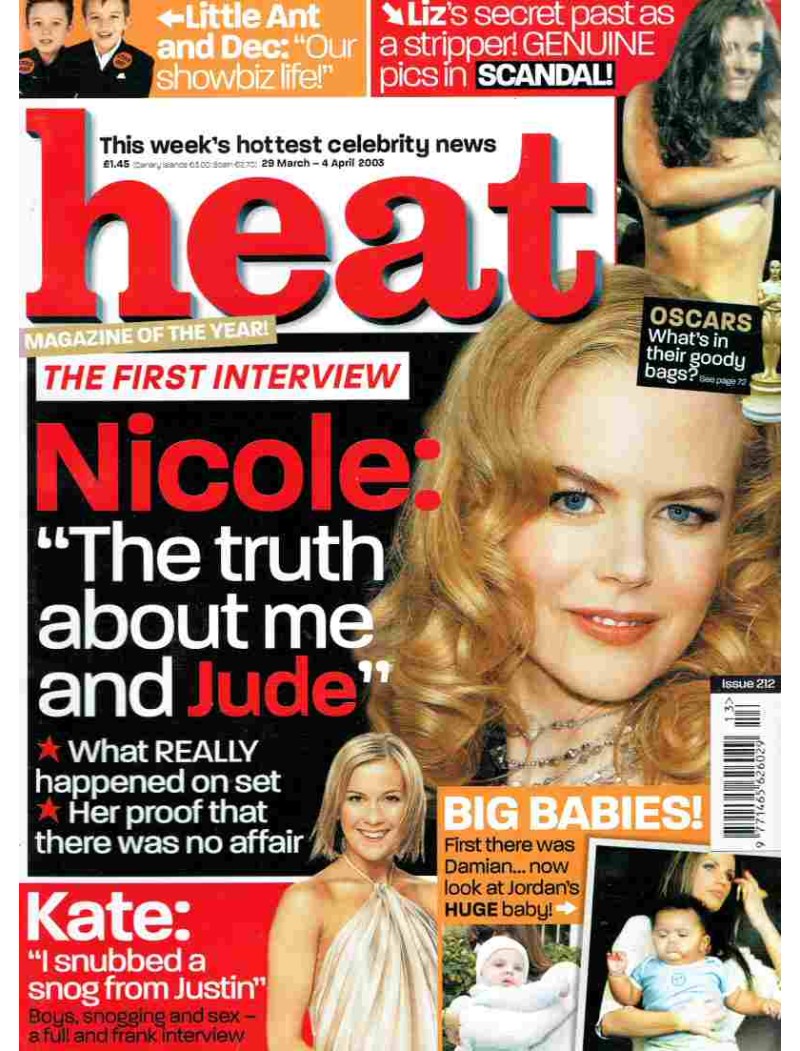 Heat Magazine - 2003 29th March 2003 Kelly Osbourne Friends Madonna Sarah Jessica Parker