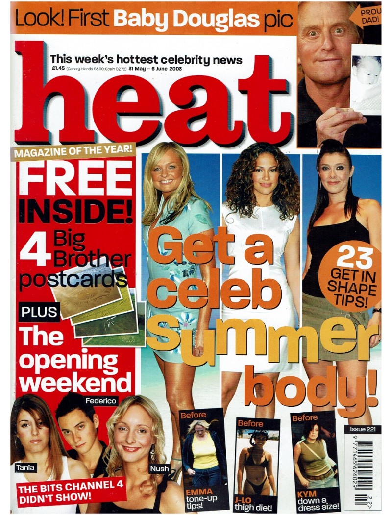 Heat Magazine - 2003 31st May 2003 Michael Douglas Kylie Lisa Kudrow Cilla Black