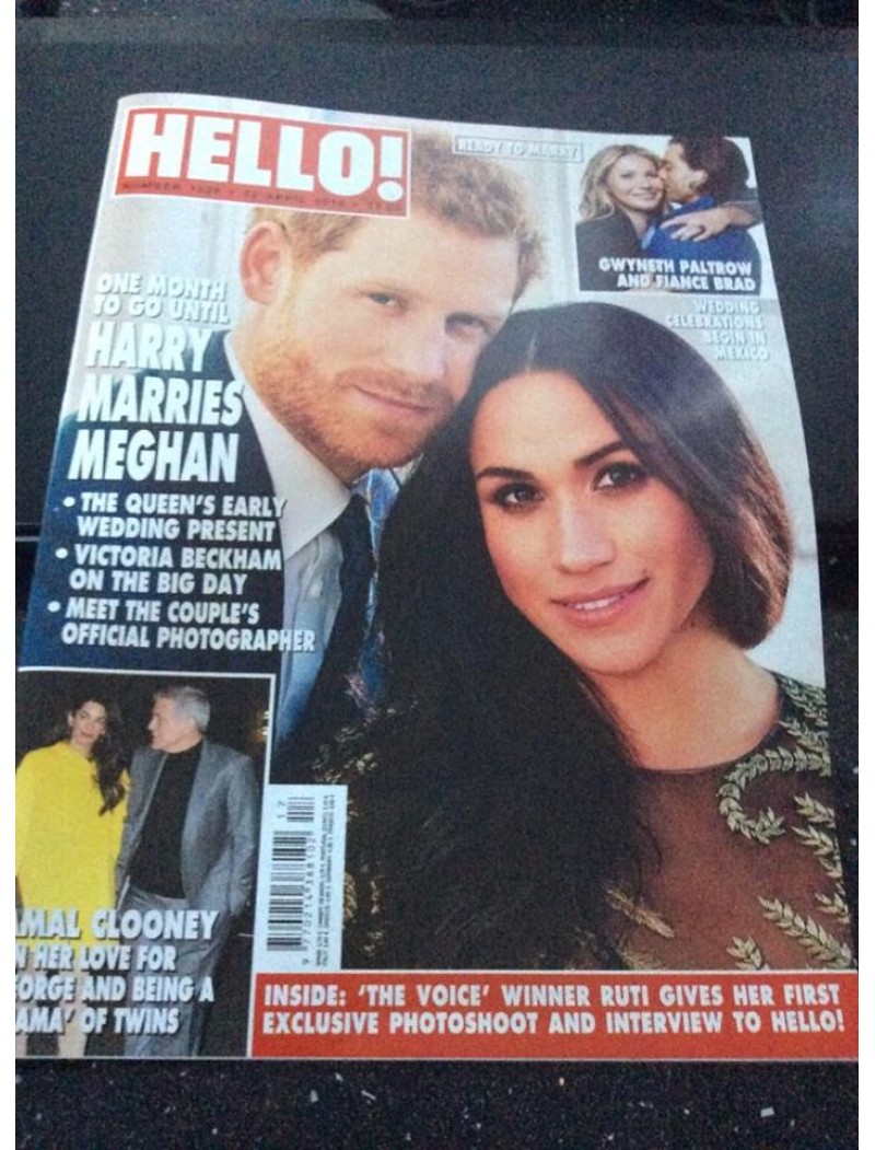 Hello Magazine 1529 23rd April 2018 Meghan Markle Hello Magazine 1529 23rd April 2018 Meghan Markle