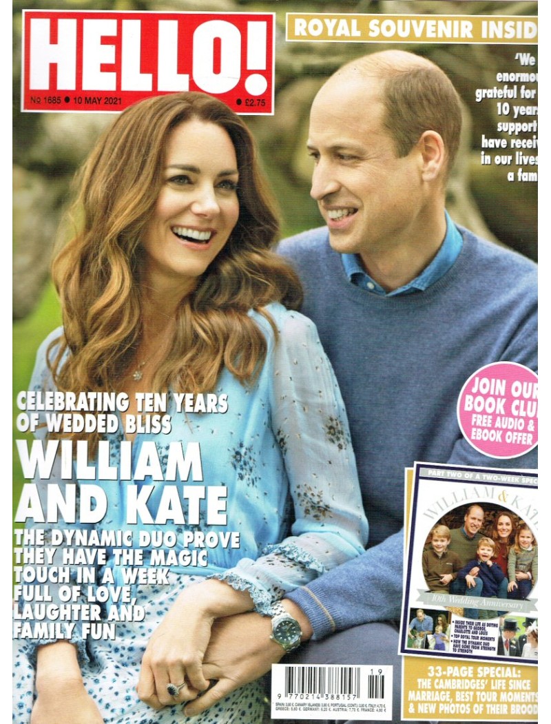 Hello Magazine 1685 10th May 2021 Kate Middleton