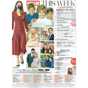 Hello Magazine 1688 31st May 2021 Princess Diana