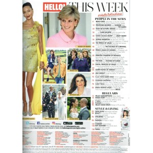 Hello Magazine 1701 30th August 2021 Princess Diana