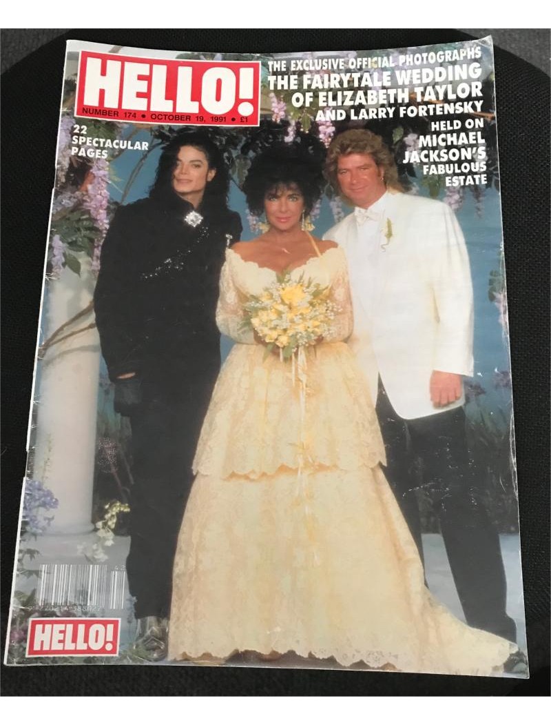 Hello Magazine Issue 174 19th October 1991 Michael Jackson & Elizabeth Taylor cover Hello Magazine Issue 174 19th October 1991 Michael Jackson & Elizabeth Taylor cover