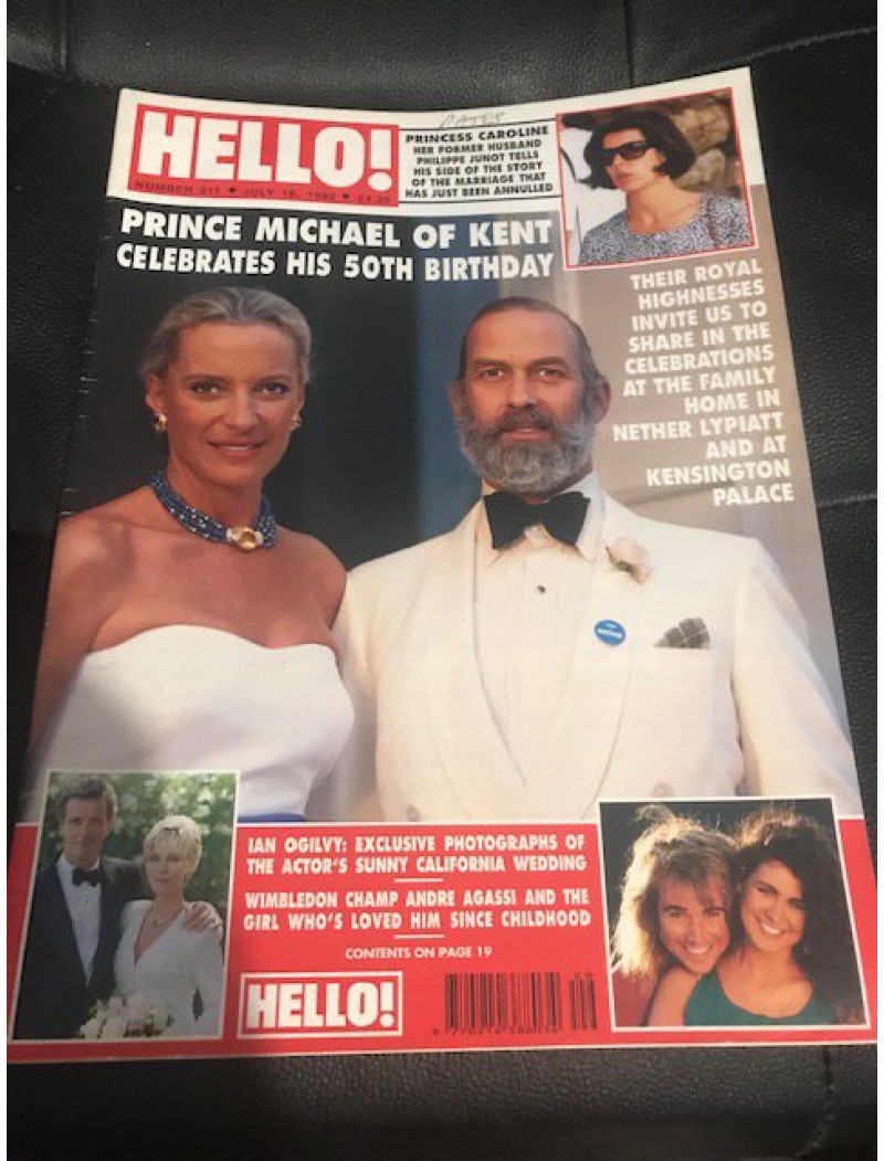 Hello Magazine Issue 211 18th July 1992 Princess Michael of Kent cover Hello Magazine Issue 211 18th July 1992 Princess Michael of Kent cover