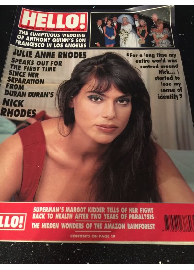 Hello Magazine Issue 222 3rd October 1992 Julie Anne Rhodes cover