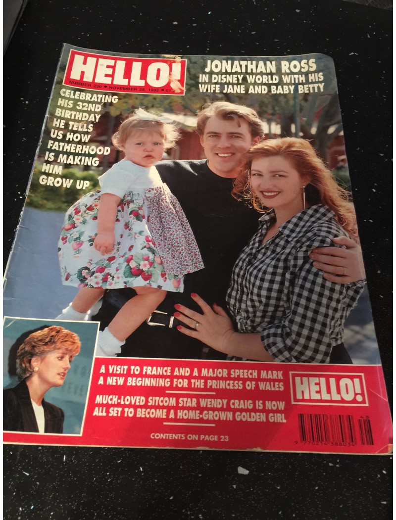Hello Magazine Issue 230 28th November 1992 Hello Magazine Issue 230 28th November 1992