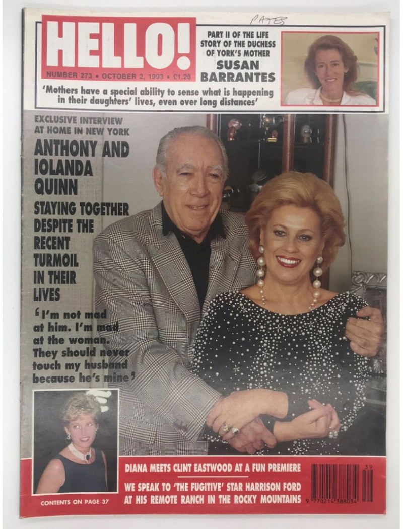 Hello Magazine Issue 273 2nd October 1993 Hello Magazine Issue 273 2nd October 1993