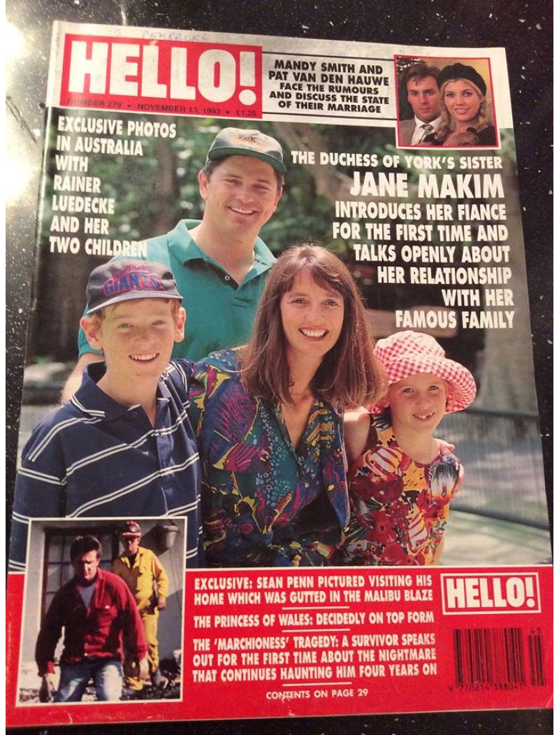 Hello Magazine Issue 279 13th November 1993