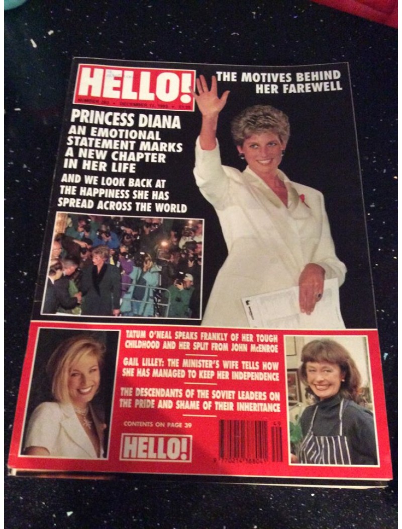 Hello Magazine Issue 283 11th December 1993 Hello Magazine Issue 283 11th December 1993