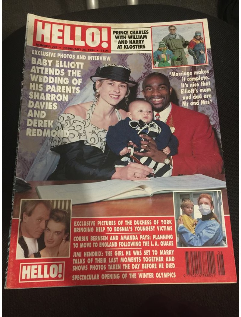 Hello Magazine Issue 293 26th Febuary 1994 Sharron Davies cover