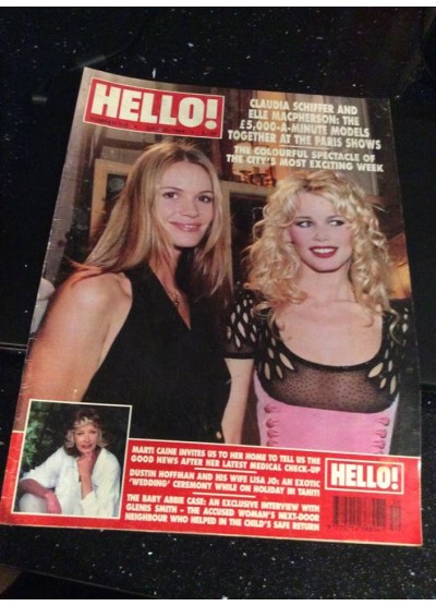 Hello Magazine Issue 315 30th July 1994 Claudia Schiffer & Elle Macpherson cover