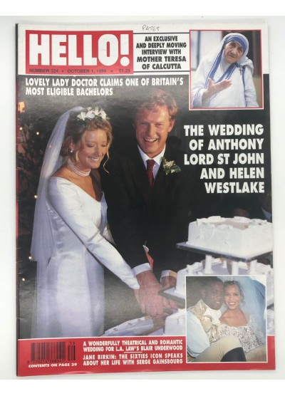 Hello Magazine Issue 324 1st October 1994