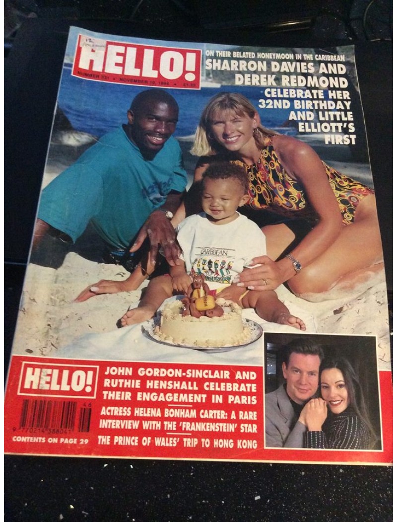 Hello Magazine Issue 331 19th November 1994 Sharron Davies cover Hello Magazine Issue 331 19th November 1994 Sharron Davies cover