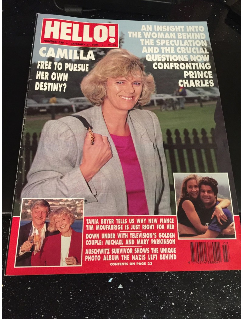 Hello Magazine Issue 339 21st January 1995 Camilla Parker Bowles cover
