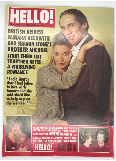 Hello Magazine Issue 344 25th February 1995 Tamara Beckwith cover