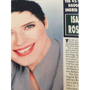 Hello Magazine Issue 346 11th March 1995 Isabella Rossellini cover