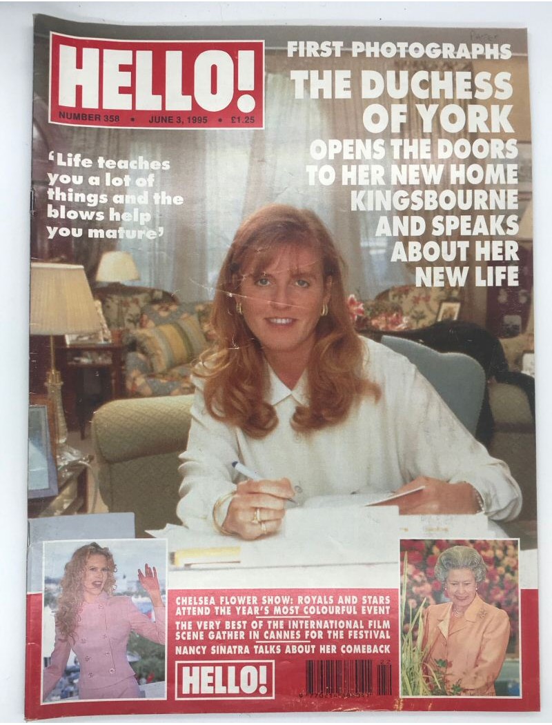Hello Magazine Issue 358 3rd June 1995 Mandy Smith Nancy Sinatra Sarah Ferguson