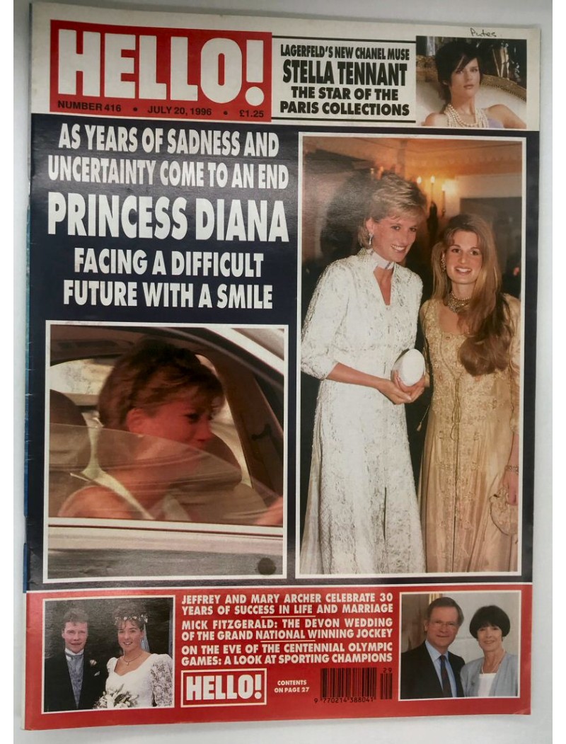 Hello Magazine Issue 416 20th July 1996 Hello Magazine Issue 416 20th July 1996