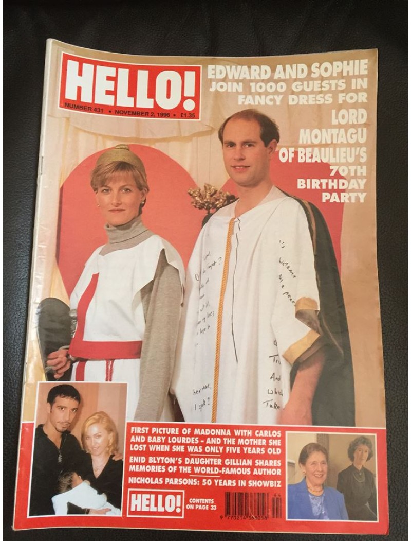 Hello Magazine Issue 431 31st October 1996 Hello Magazine Issue 431 31st October 1996