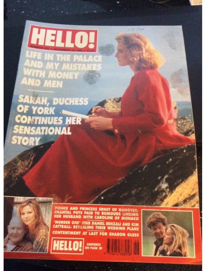 Hello Magazine Issue 433 16th November 1996 Sarah Ferguson Hello Magazine Issue 433 16th November 1996 Sarah Ferguson