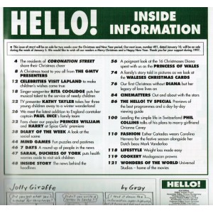 Hello Magazine Issue 490 3rd January 1998