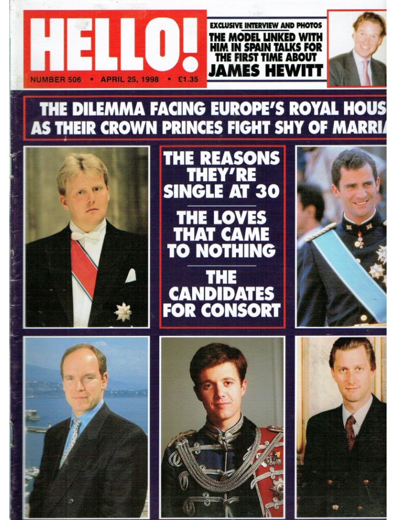 Hello Magazine Issue 506 25th April 1998
