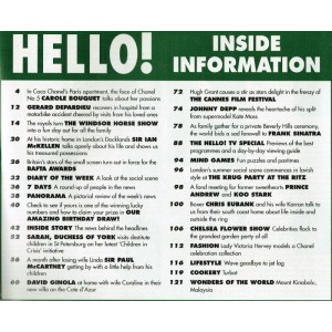 Hello Magazine Issue 511 30th May 1998