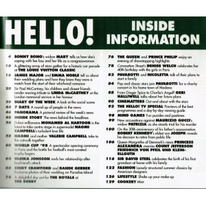 Hello Magazine Issue 514 20th June 1998