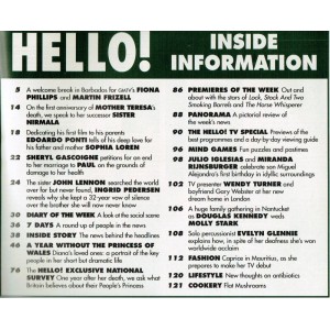 Hello Magazine Issue 525 5th September 1998
