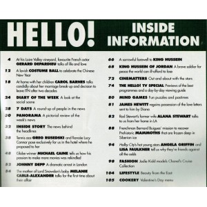 Hello Magazine Issue 547 13th February 1999