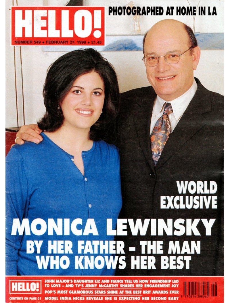Hello Magazine Issue 549 27th February 1999