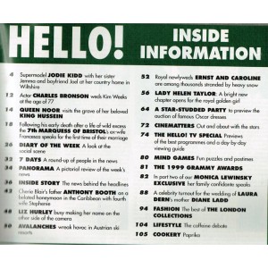 Hello Magazine Issue 550 6th March 1999