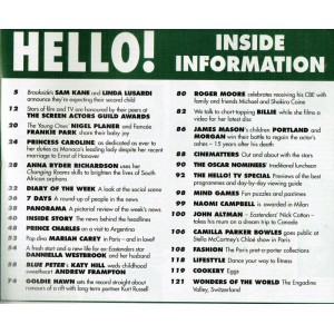 Hello Magazine Issue 552 20th March 1999