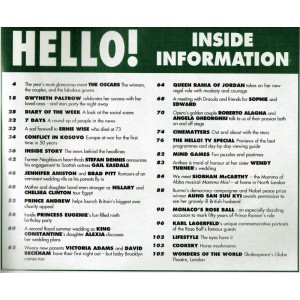 Hello Magazine Issue 554 6th April 1999