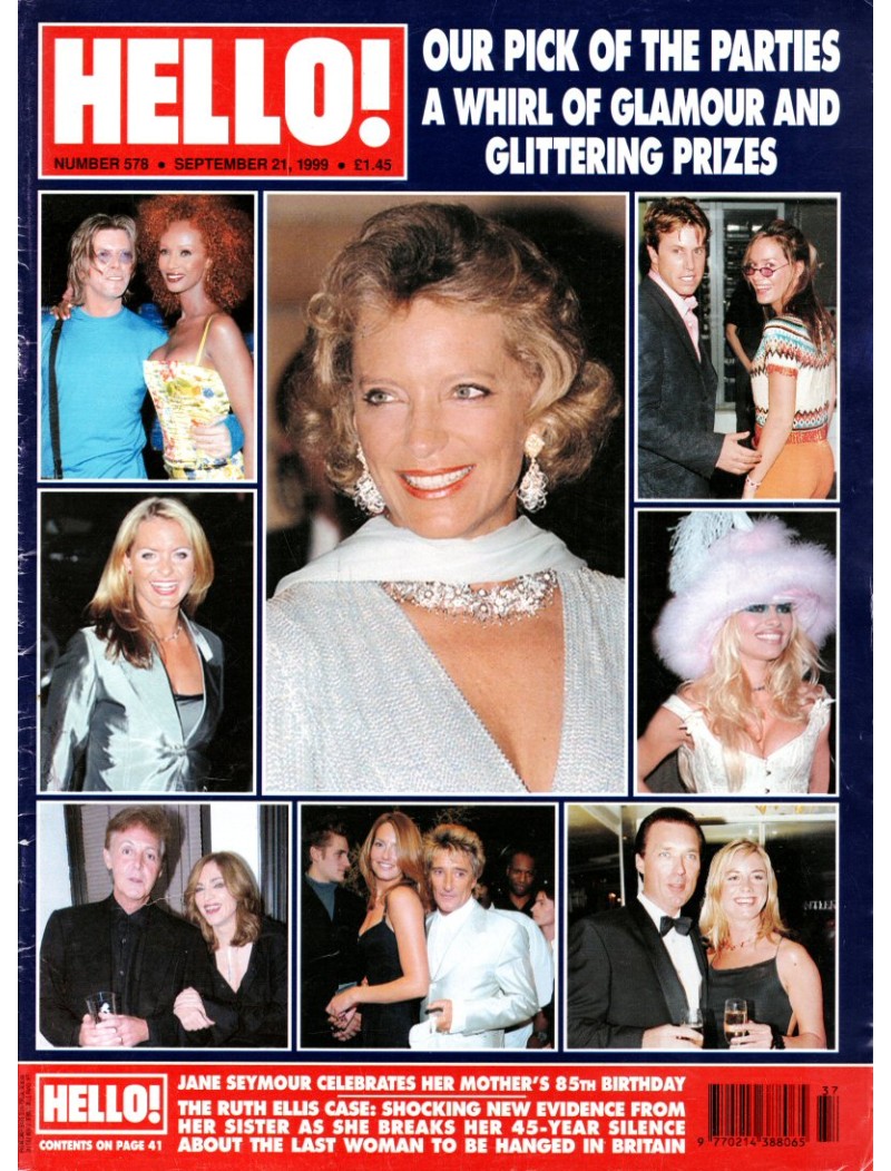 Hello Magazine Issue 578 21st September 1999 Hello Magazine Issue 578 21st September 1999
